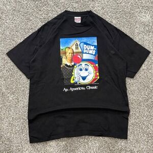Vintage 2009 Dum-Dums American Classic T-Shirt Mens XL Black Bayside Made in USA